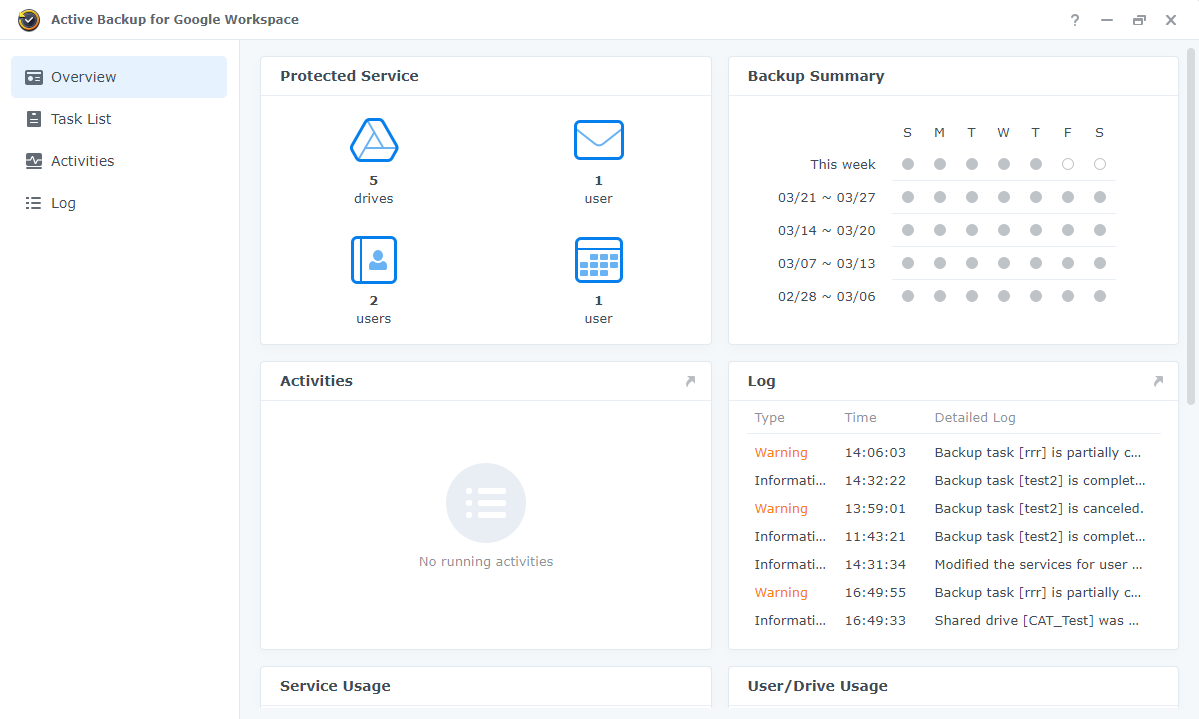 Active Backup for Google Workspace screenshots - 1