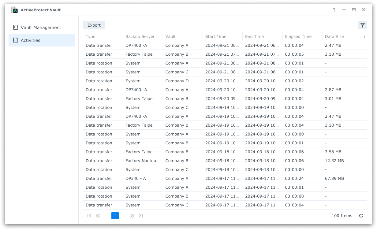 ActiveProtect Vault screenshots - 2