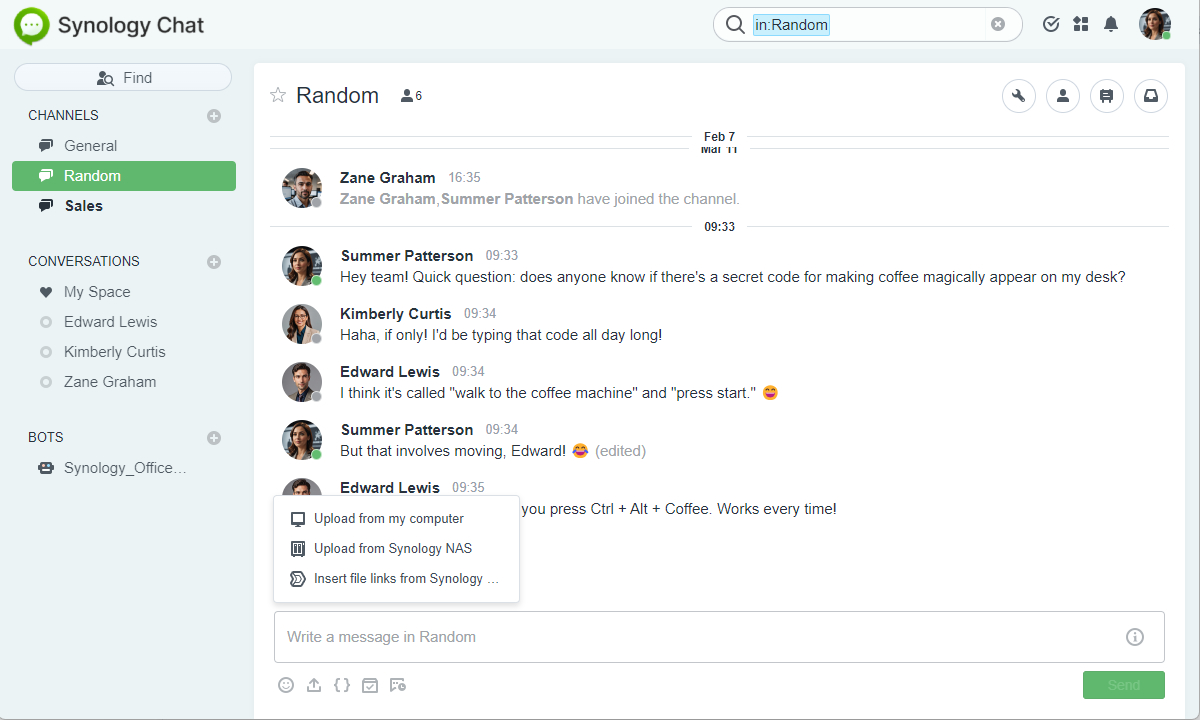 Synology Chat Server screenshots - 2