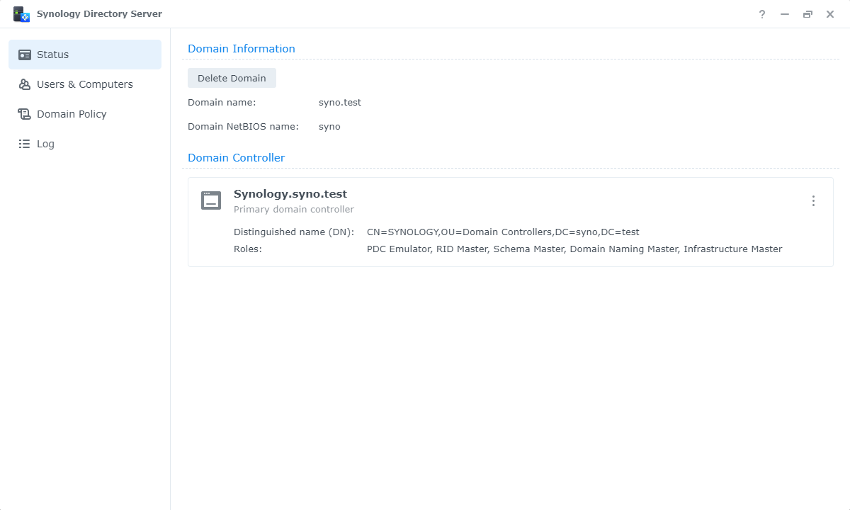 Synology Directory Server screenshots - 1