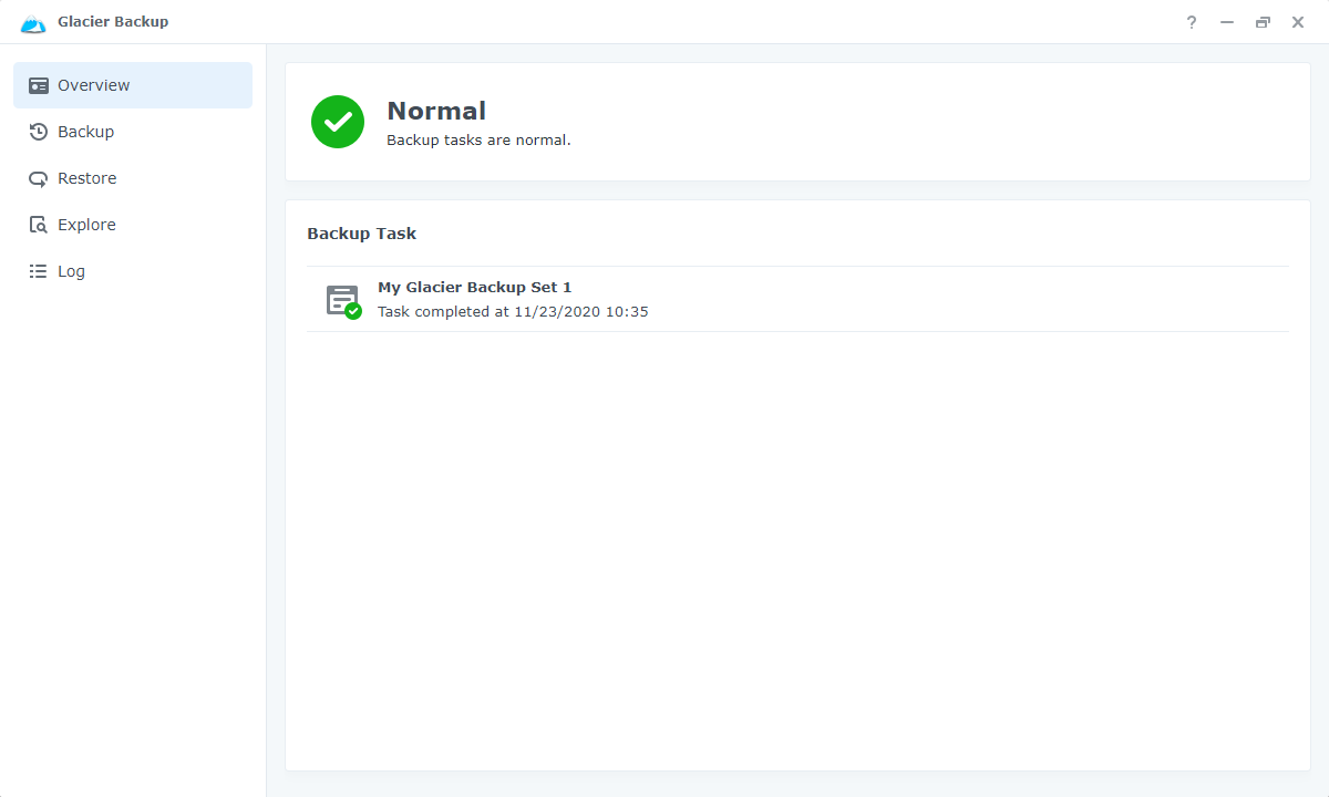 Glacier Backup screenshots - 1