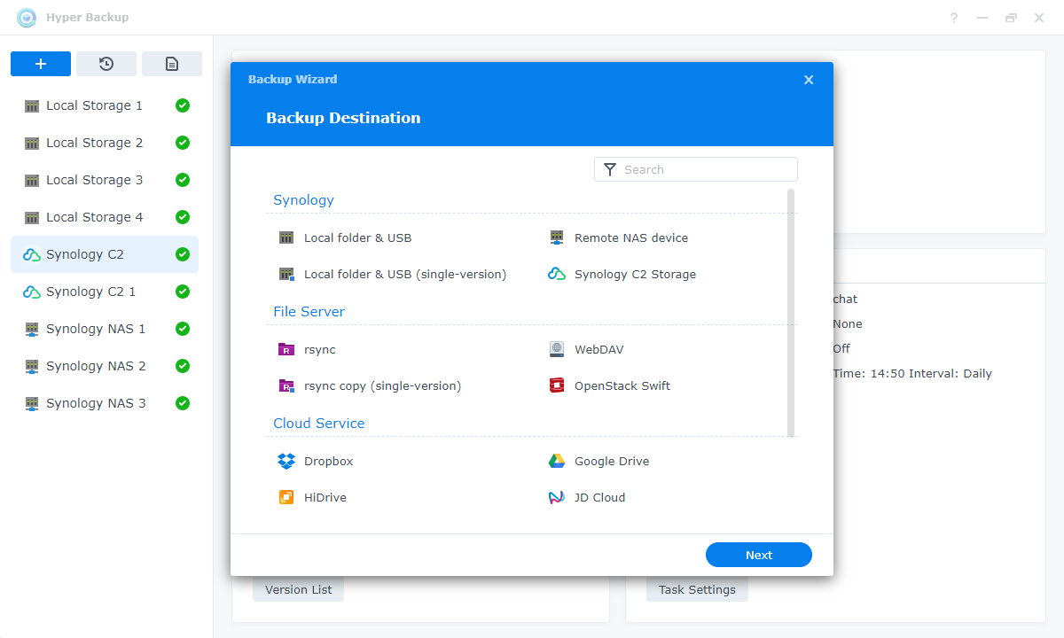 Hyper Backup screenshots - 2
