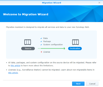 Migrating your Synology NAS