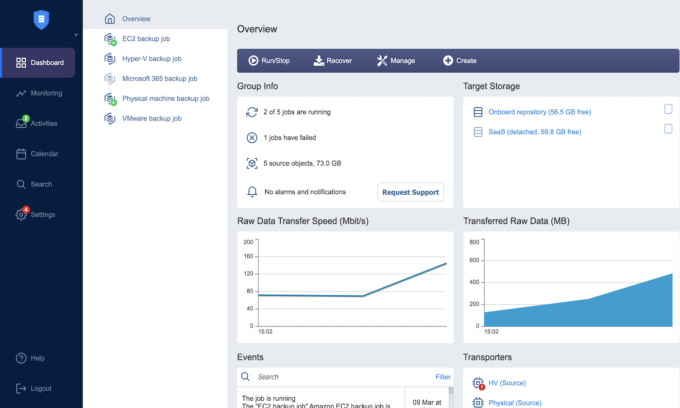 NAKIVO Backup and Replication screenshots - 1