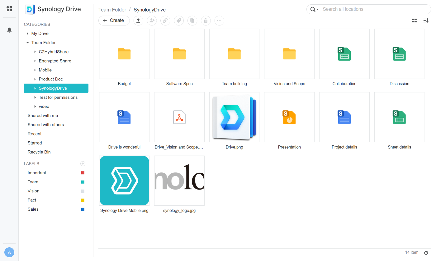 Synology Drive Server screenshots - 2