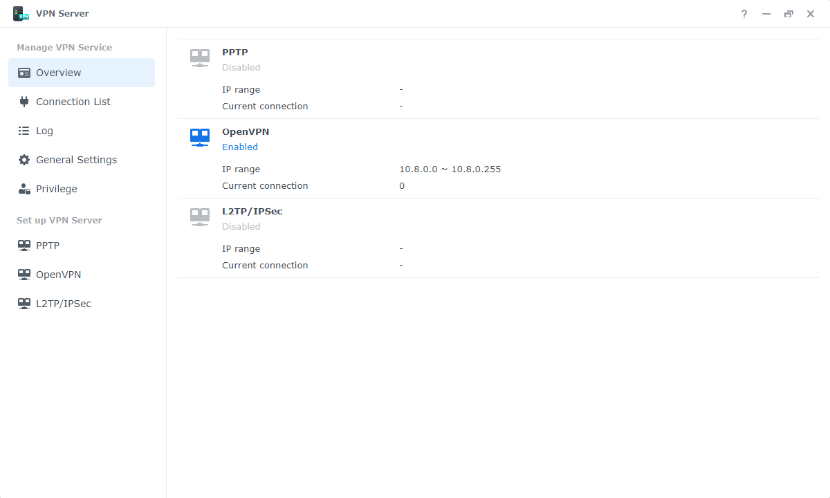 VPN Server screenshots - 1