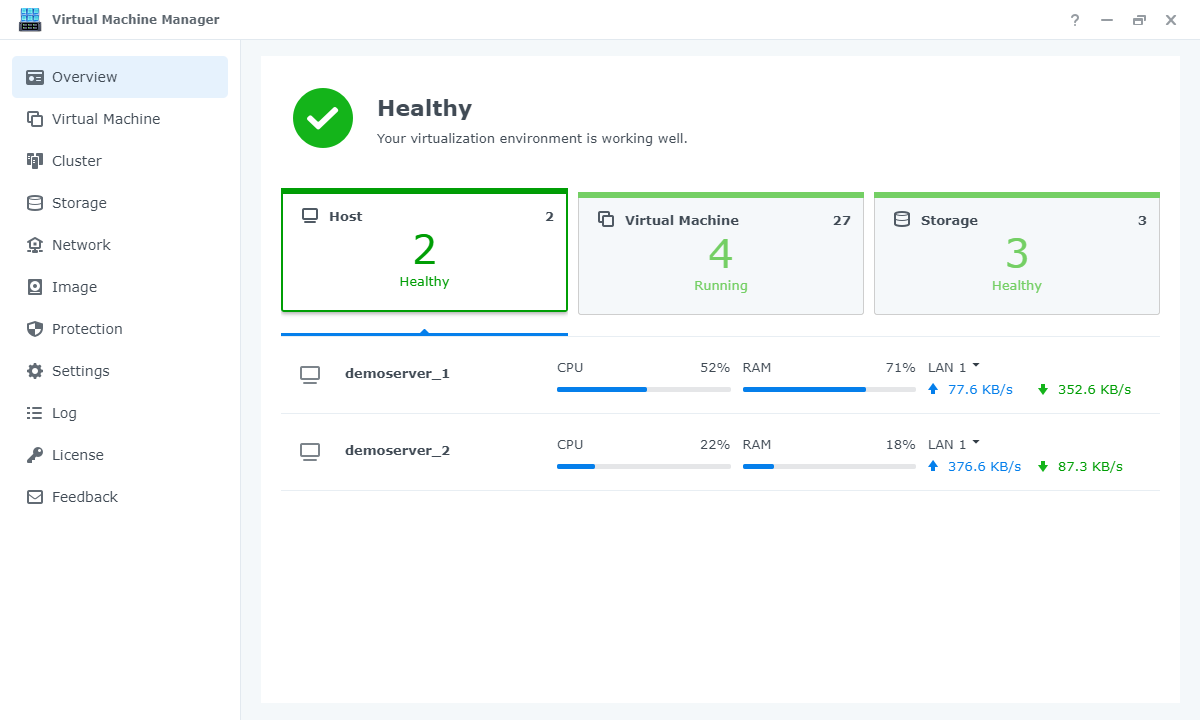 Virtual Machine Manager - アドオン パッケージ | Synology Inc.